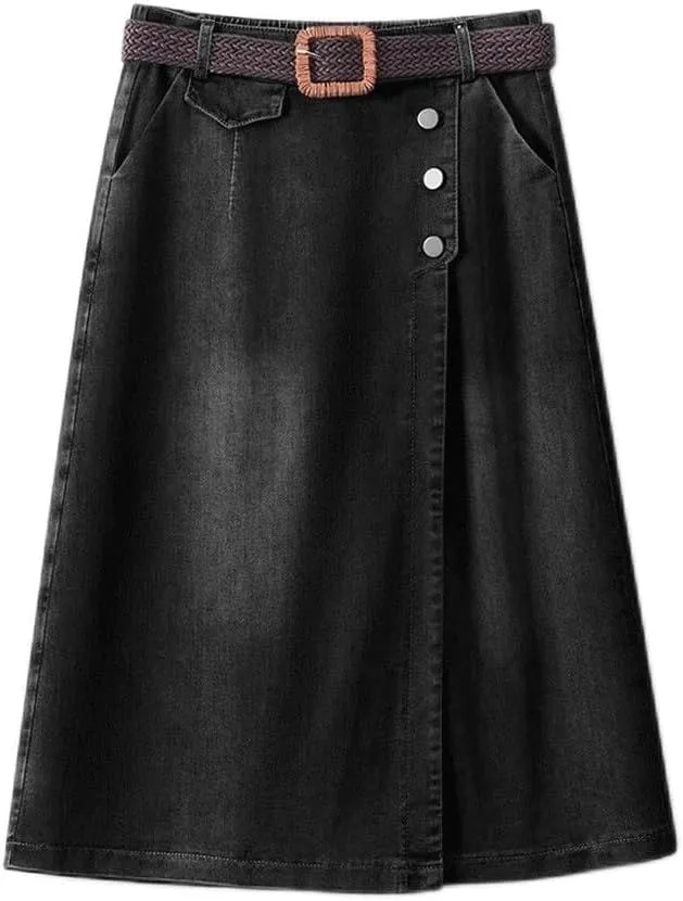 

Джинсы женские High-Waisted с поясом kuaidh