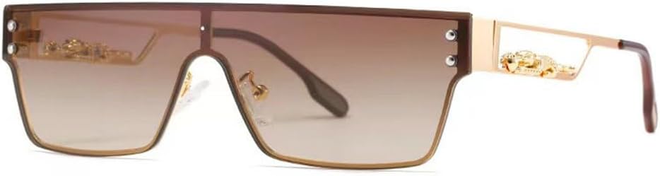 

Популярные модные солнцезащитные очки большого размера для мужчин и женщин, с крупной оправой, градиентные, прозрачные, цельные, с защитой от УФ-излучения UV400 TYUVIVO, 3