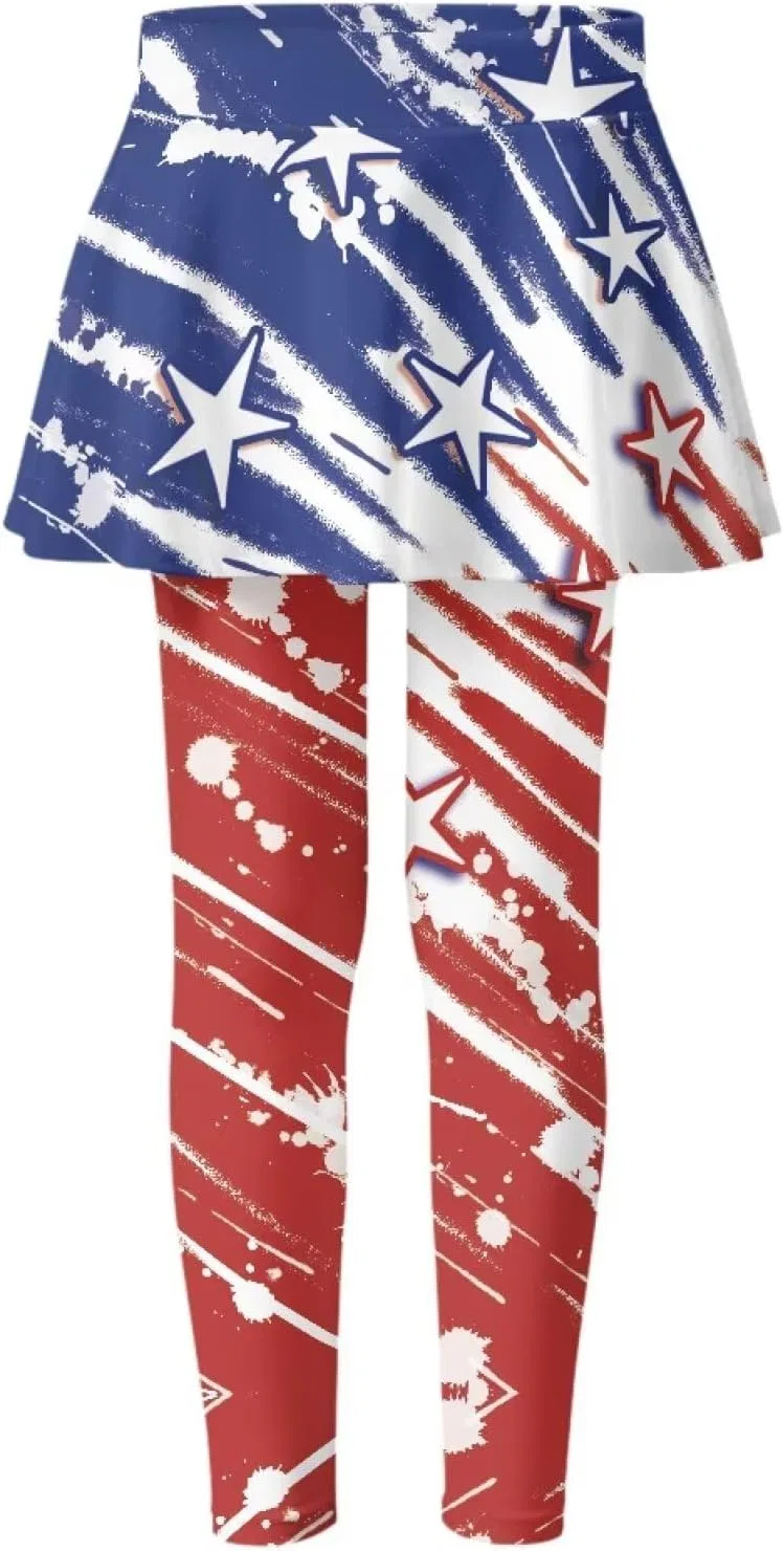 Леггинсы с юбкой Yatixapu American Flag, 5-14 лет