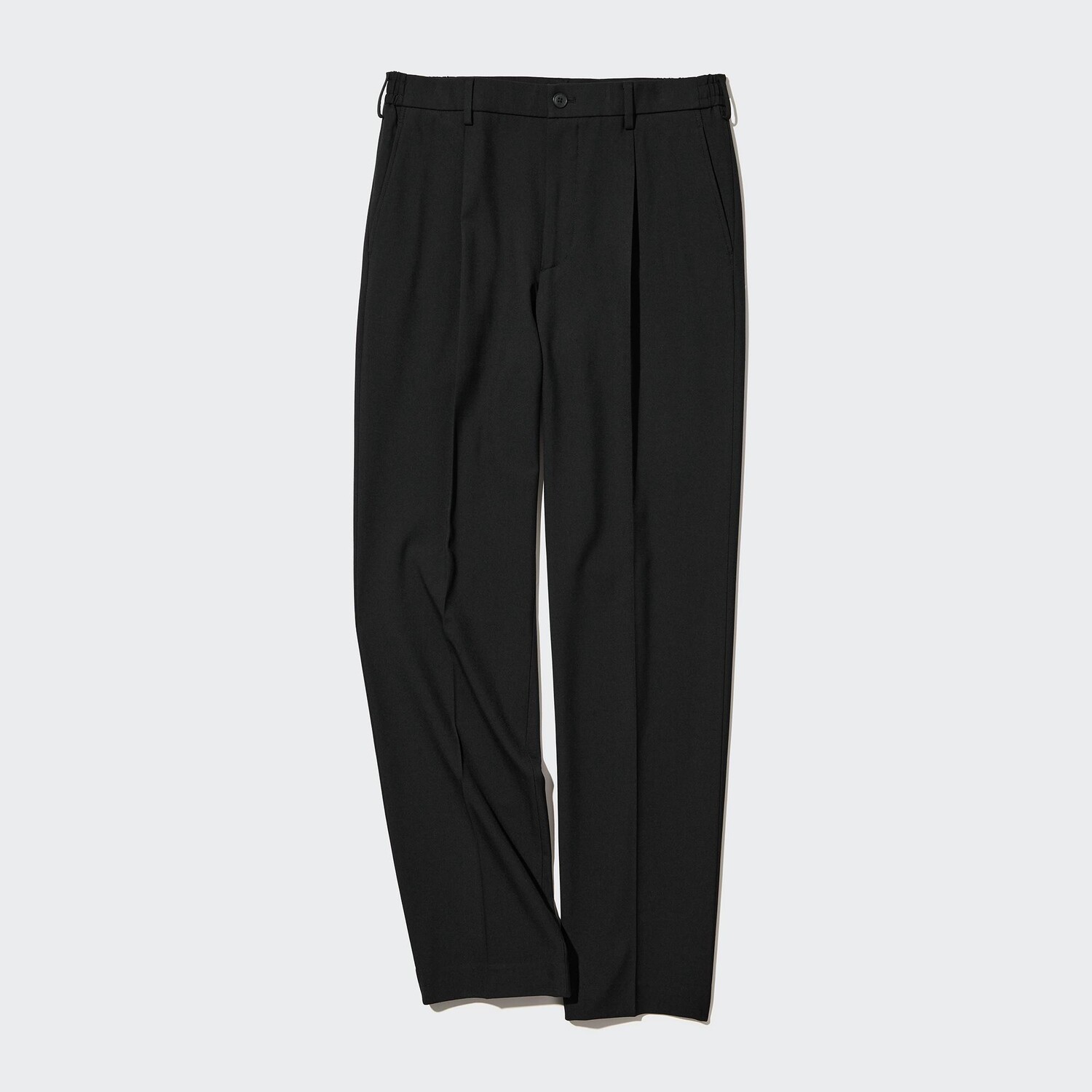 

Брюки UNIQLO широкие с защипами удлиненные, черный