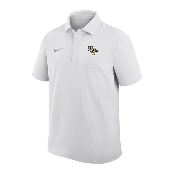 Мужская белая футболка ucf knights 2025 sideline dri-fit polo Nike — фото 3