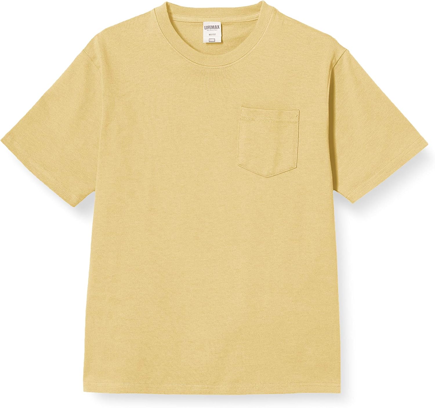 

Футболка LifeMax 10.2 унции, сверхплотная, с карманами, песочный/хаки