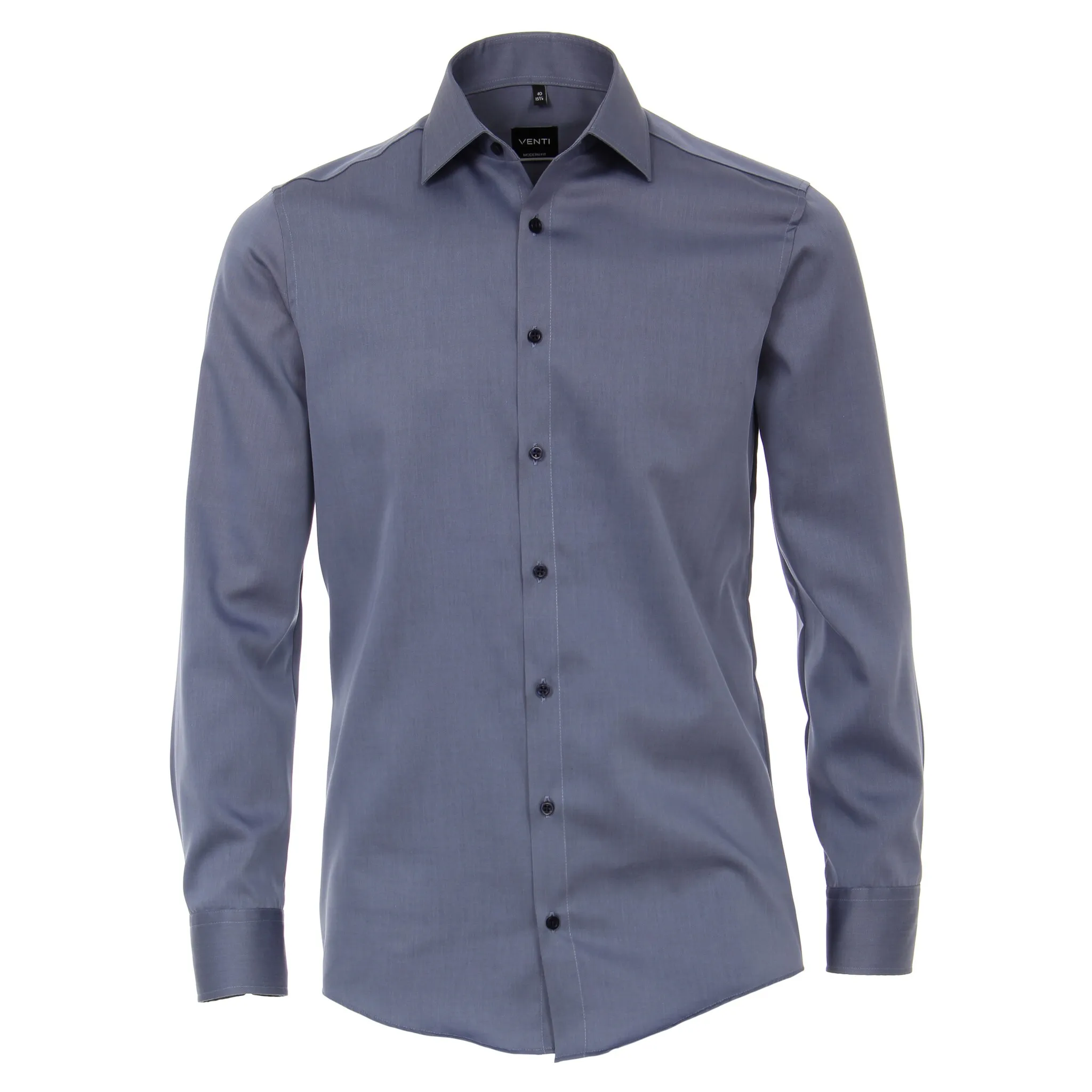 

Деловая рубашка VENTI "Деловая рубашка VENTI удлиненные рукава 72см однотонная", синий