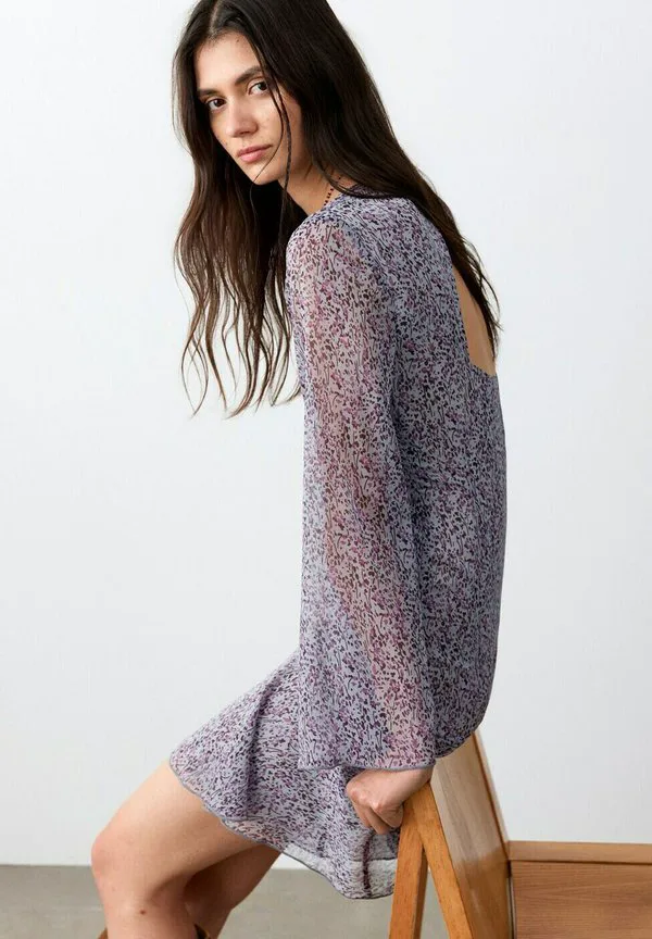 Платье для подростков на каждый день Mango Kids, Purple — фото 4