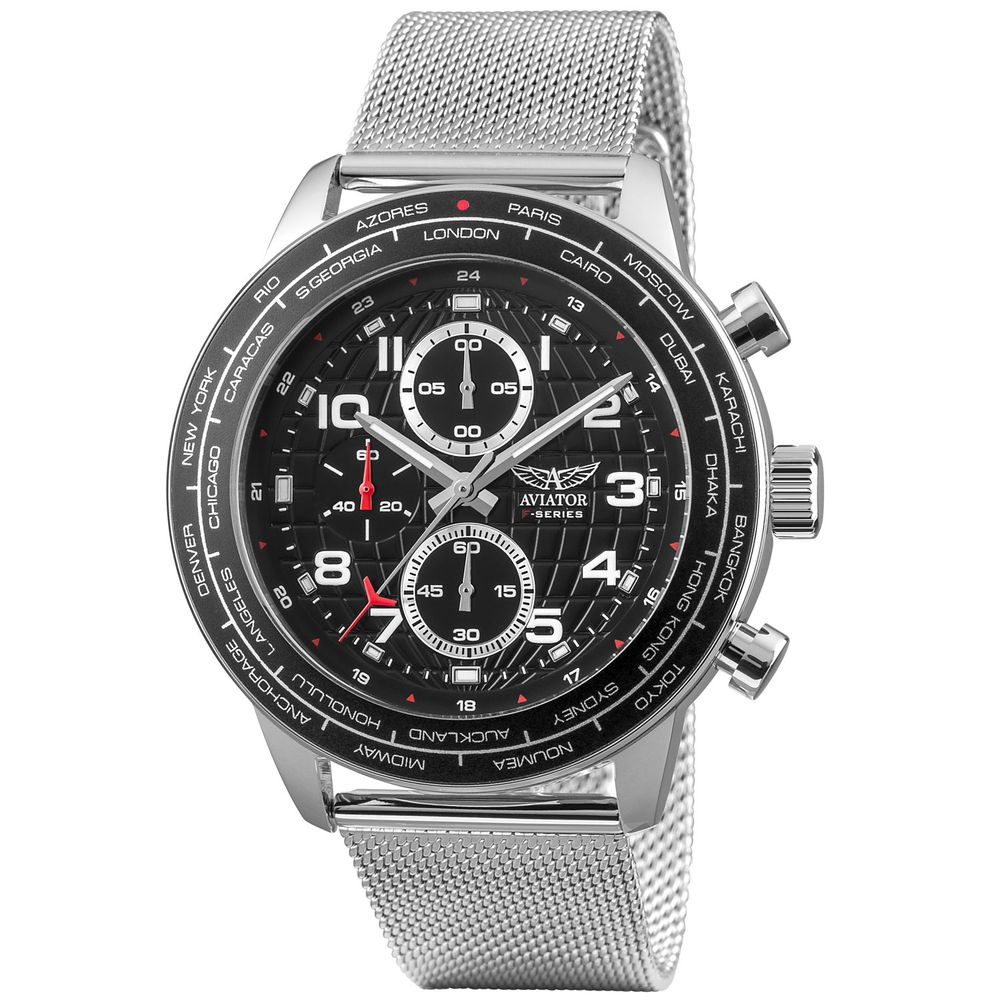 

Серебряные мужские часы Aviator Nation