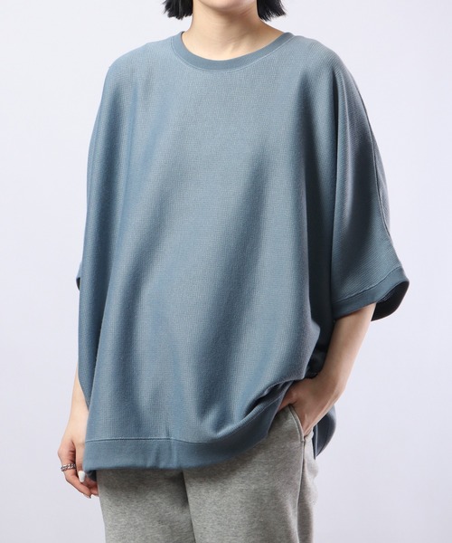 

Футболка-полумесяц из ребристой вязки, бренд FUNALIVE, цвет темно-синий