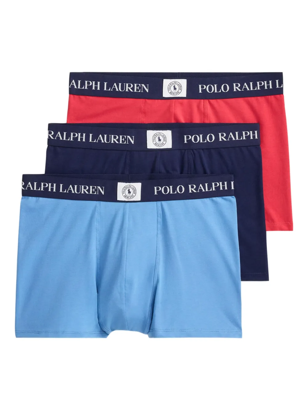 

Комплект из трех боксеров с логотипом POLO RALPH LAUREN, красный
