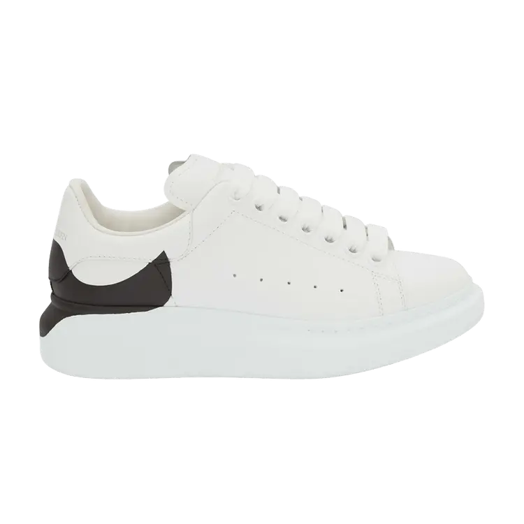Кроссовки Alexander McQueen Wmns Oversized Sneaker, Drop Heel Counter Print - White Black