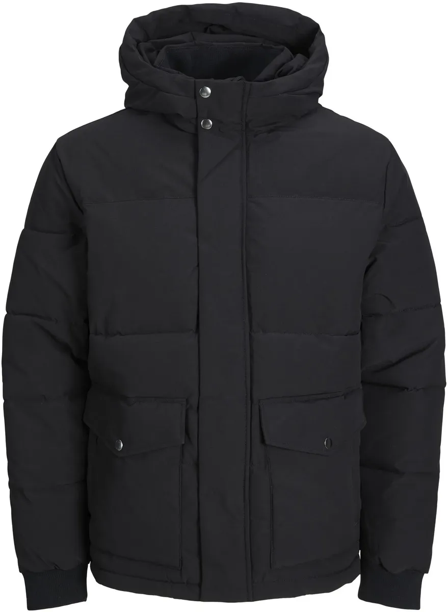 

Стеганая куртка Jack & Jones "JJDAVID PUFFER JACKET", с капюшоном, черный
