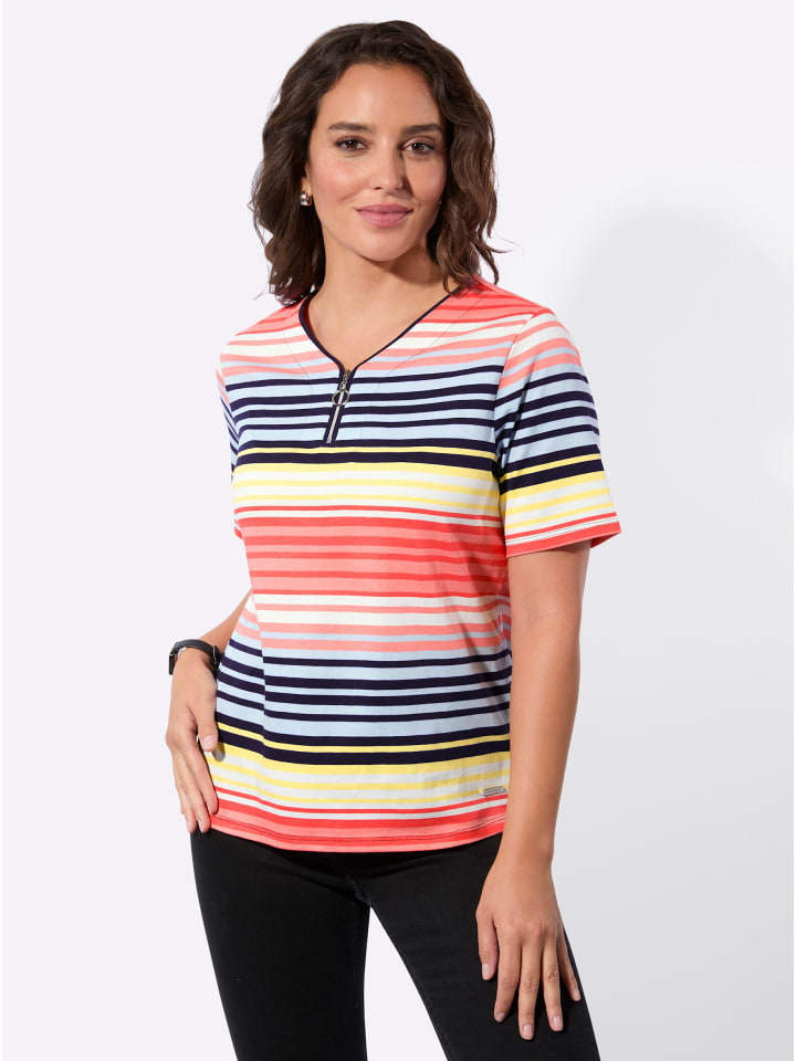 

Полосатая рубашка с полосками фламинго и лимона WITT WEIDEN