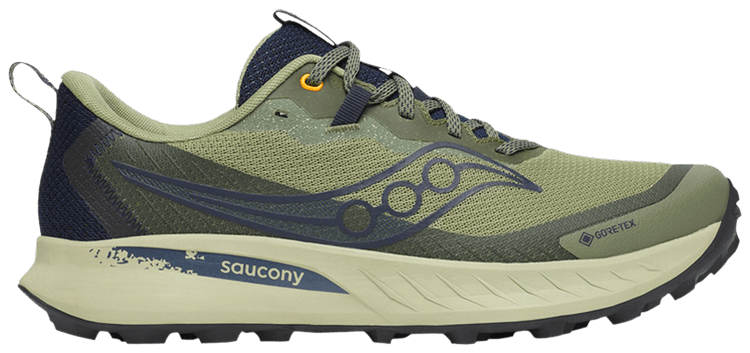 

Кроссовки Saucony Peregrine 15 GORE-TEX 'Hemlock Navy', зеленый
