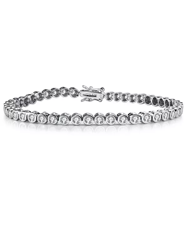 

Круглый ободок из кубического циркония толщиной 3 мм, варианты покрытия браслета Rachel Glauber, white