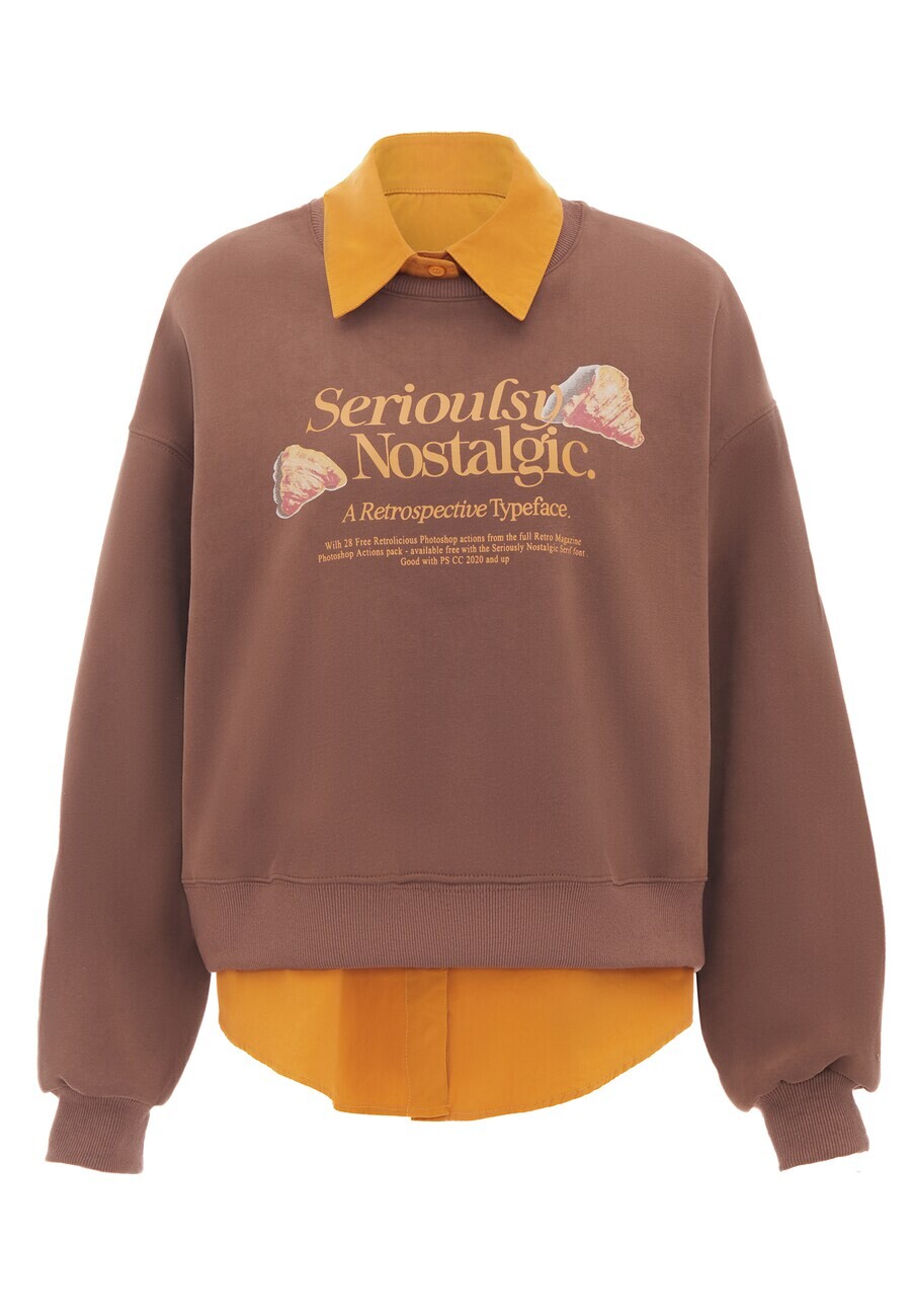 

Свитер HOMEBASE Sweatshirt, коричневый