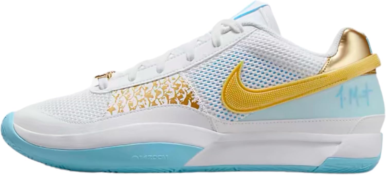 

Баскетбольные кроссовки Nike Ja 1 для мужчин, White/Metallic Gold