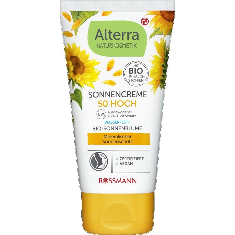 

Солнцезащитный крем SPF 50 Alterra NATURKOSMETIK, 75 ml