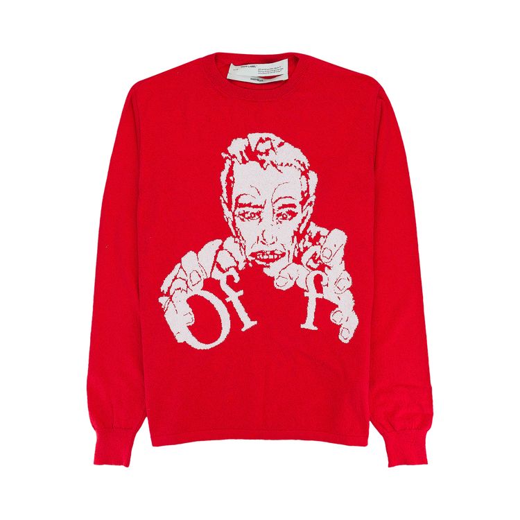 

Футболка Off-White Graphic Long-Sleeve T-Shirt 'Red/White', красный