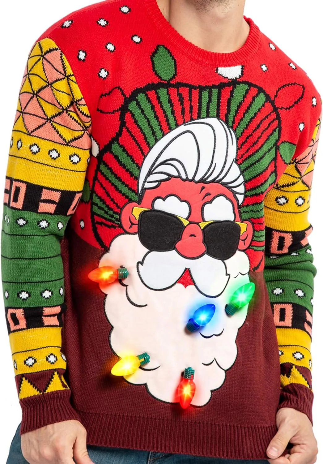 

Свитер мужской с подсветкой JOYIN Ugly Christmas