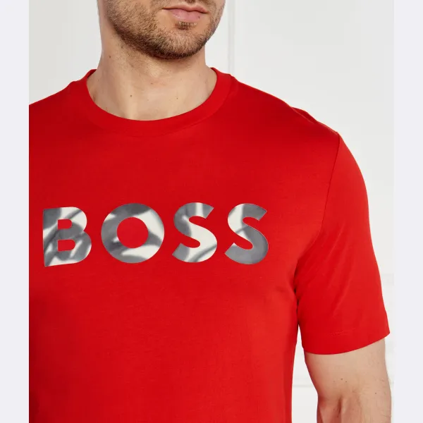 Футболка Thompson стандартного кроя Boss, красный — фото 3