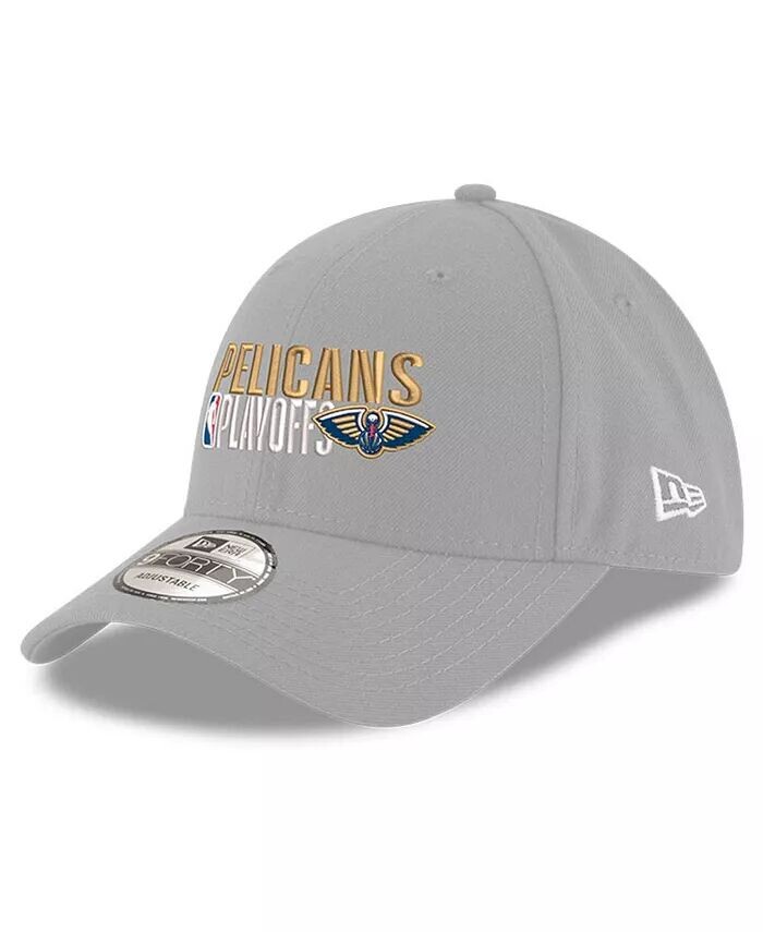 

Мужская серая регулируемая кепка New Orleans Pelicans 2024 NBA Playoffs 9FORTY New Era, серый