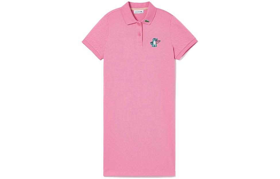 Платье LACOSTE Vitality, розово-красное — фото 2