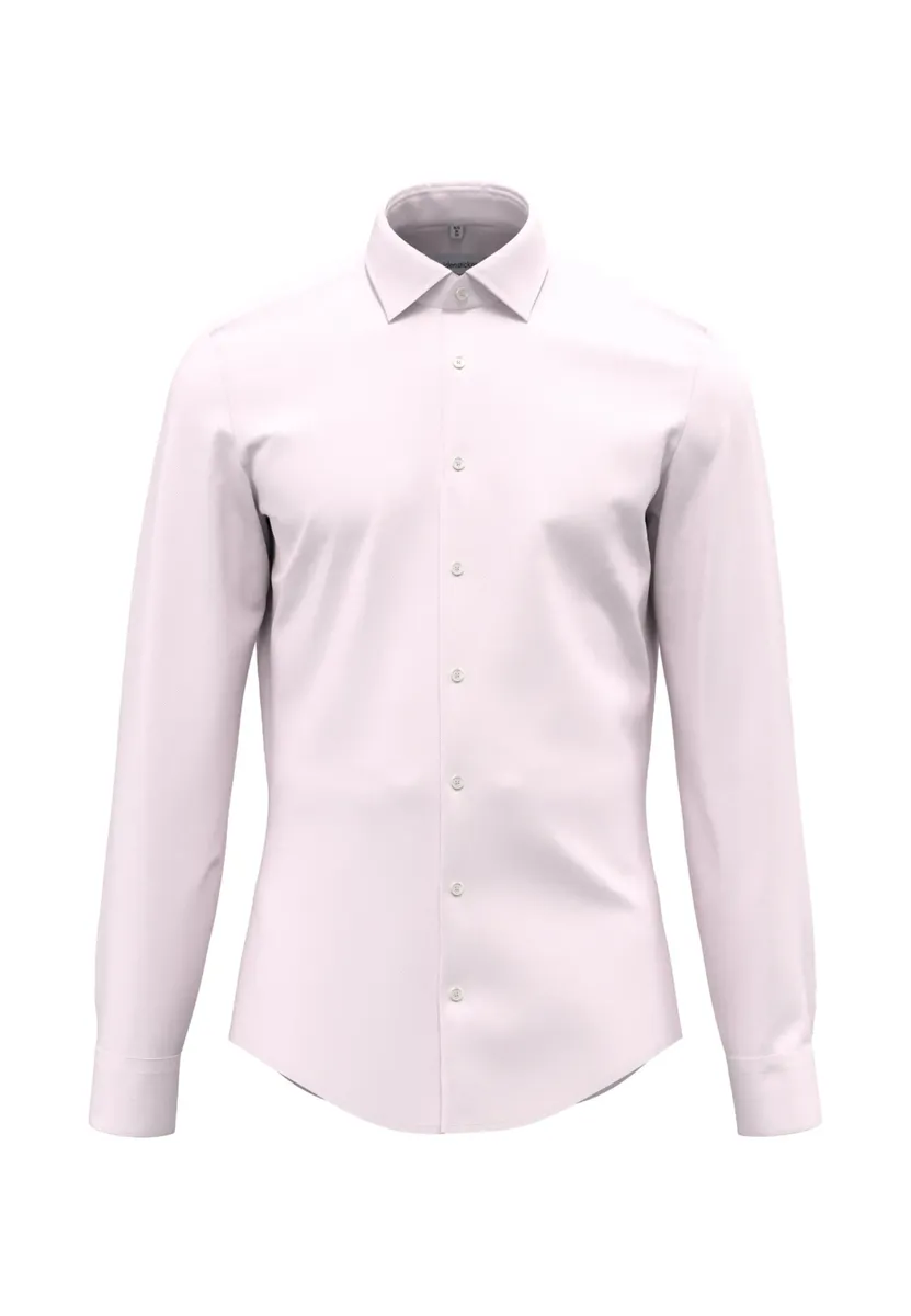 

Seidensticker деловая рубашка "Shaped", фасонный, с длинными рукавами, воротник Кент, однотонный, розовый