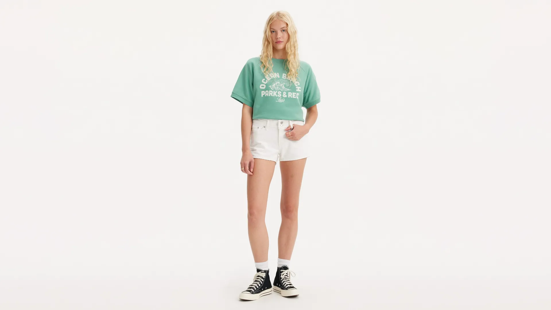 

Супернизкие женские шорты Levi's, белый