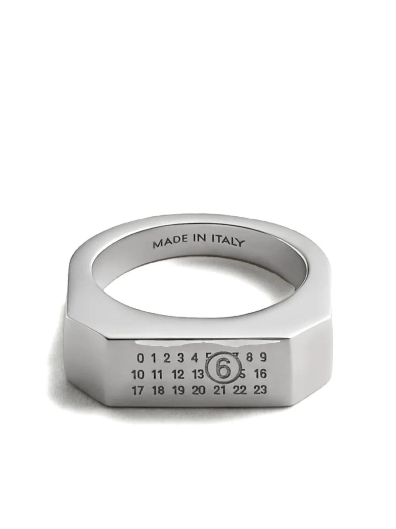

Кольцо-печатка MM6 Maison Margiela, серебряный