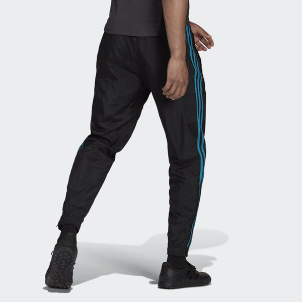 Штаны real madrid иконы тканые футбольные штаны Adidas, черный — фото 2