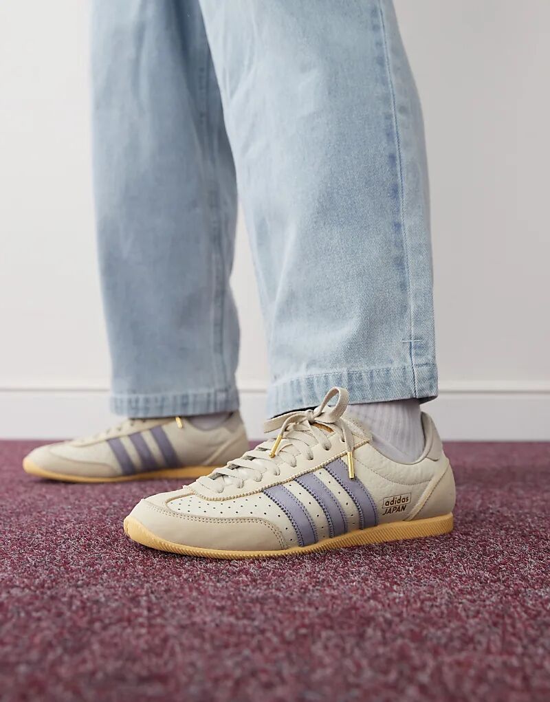 Кроссовки Japan в бело-синем цвете adidas Originals — фото 3