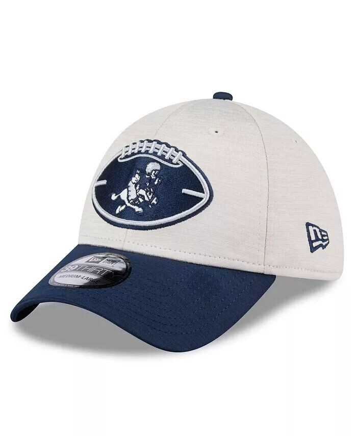 

Мужская кепка Stone/Navy Dallas Cowboys 2024 Sideline Historic 39THIRTY Flex New Era