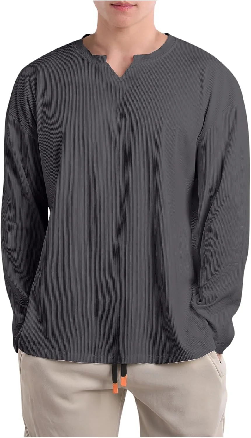 

Oversized Sweatshirt для мужчин Muscularfit, V-образный вырез, длинный рукав