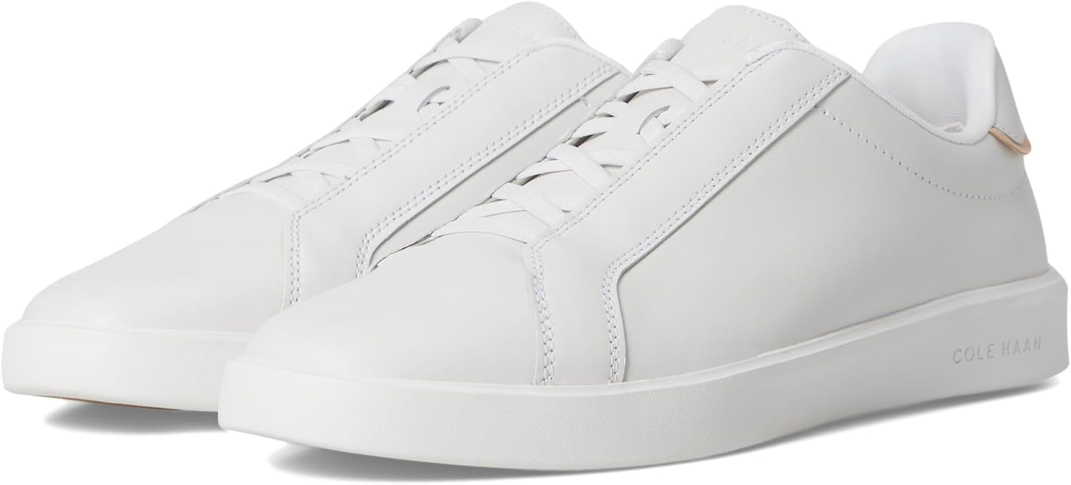 

Мужские слипоны Cole Haan Grand Crosscourt с дневной шнуровкой, Optic White/Natural Vachetta