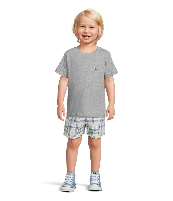 Футболка хлопковая Core Tee Lacoste Kids, Argent Chine Heather — фото 4