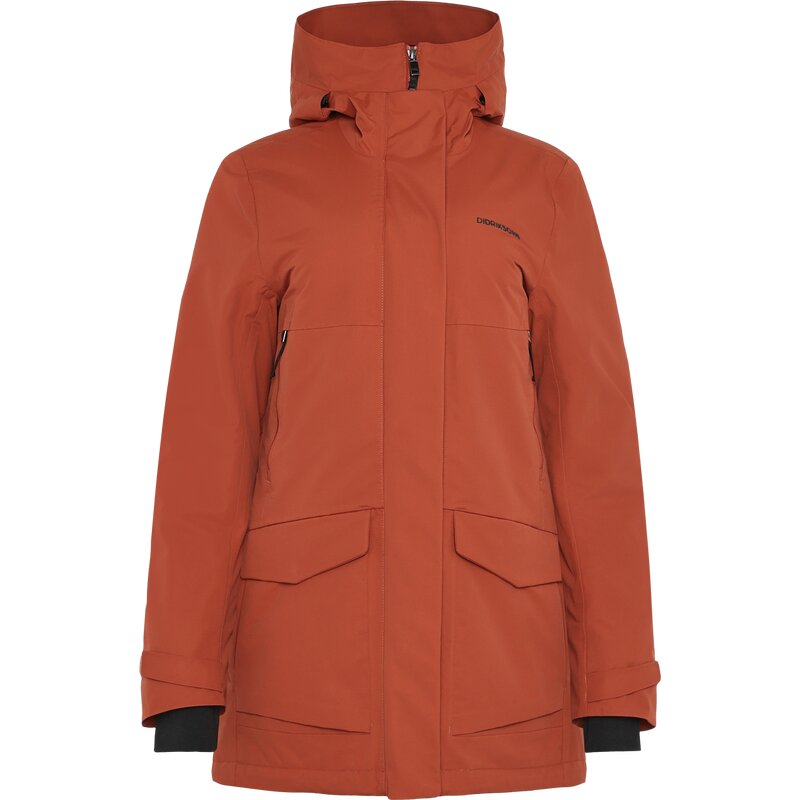 

Coat Frida WNS Parka 7 Didriksons, оранжевый