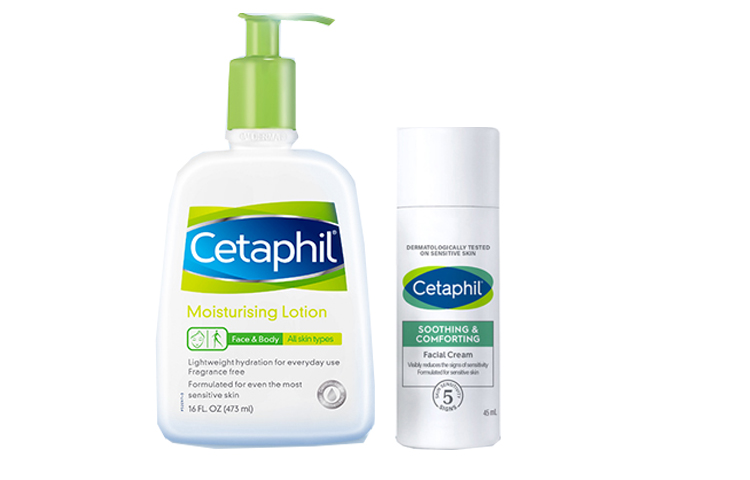 

Четырехступенчатый набор для ухода за кожей лица и тела: восстанавливающий и питательный крем и лосьон для увлажнения и гидратации Cetaphil