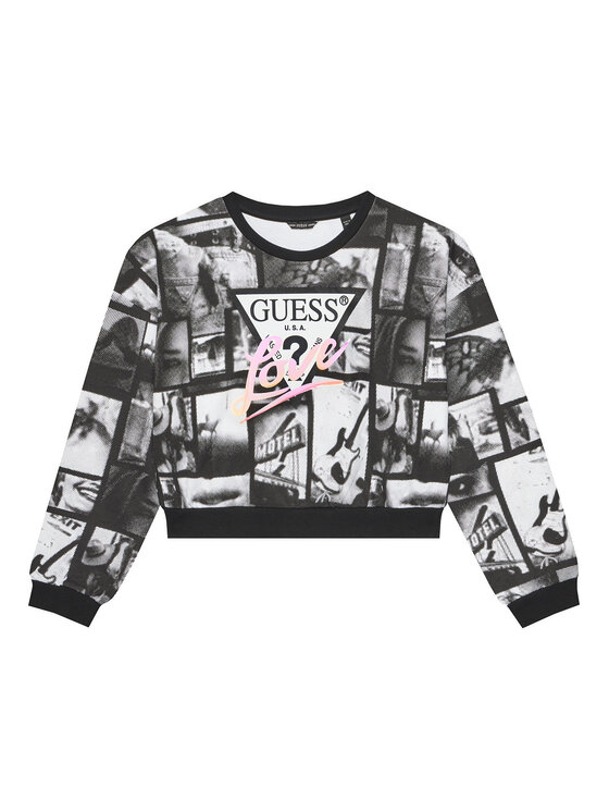 

Толстовка оверсайз J5YQ03 KA6R4 Guess, черный