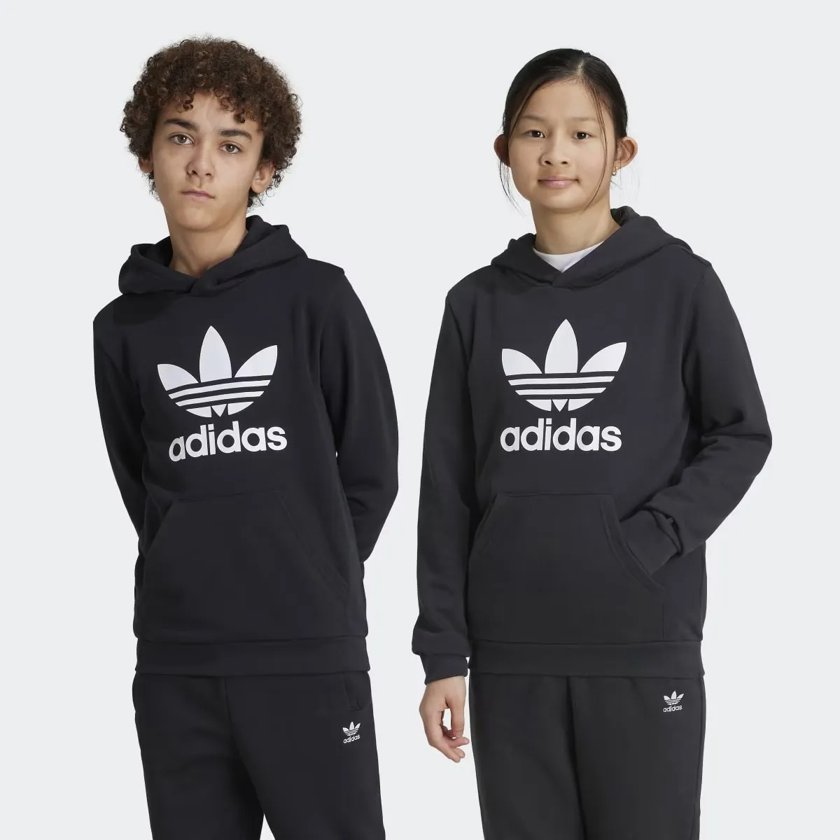 

Детская толстовка с трилистником Adidas Originals, черный