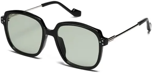 

Квадратные солнцезащитные очки для женщин и мужчин, модные очки в металлической оправе, винтажный стиль, солнцезащитные очки UV400 для улицы MTZJH, Black G15