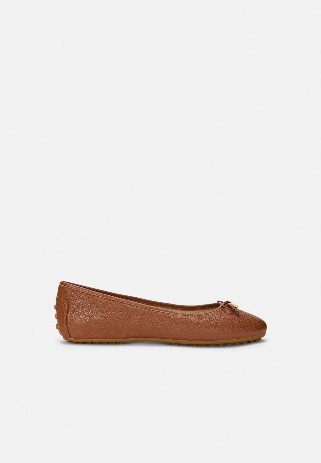 

Балетки JAYNA PEBBLED LEATHER DRIVER FLAT Ralph Lauren, цвет Lauren Tan