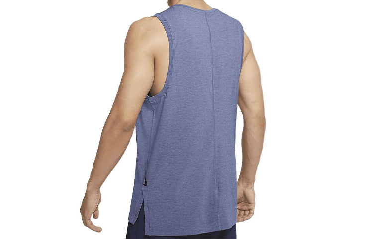Жилет Men's Nike Solid Color Gym Running Training Sports Blue Gray Vest — фото 2