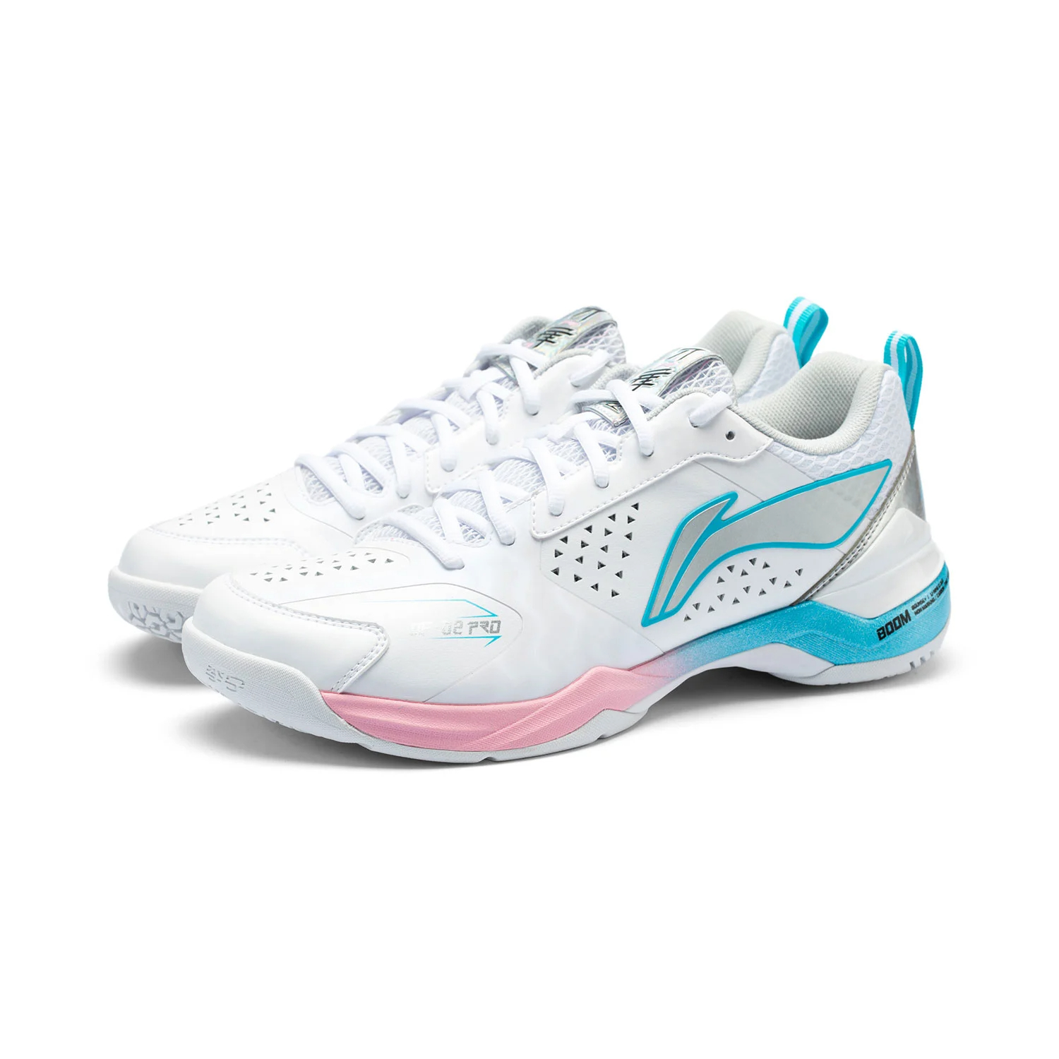 Кроссовки для бадминтона Li-Ning Blade II PRO Cushioning, Wear Resistant Low top Unisex White Silver — фото 4