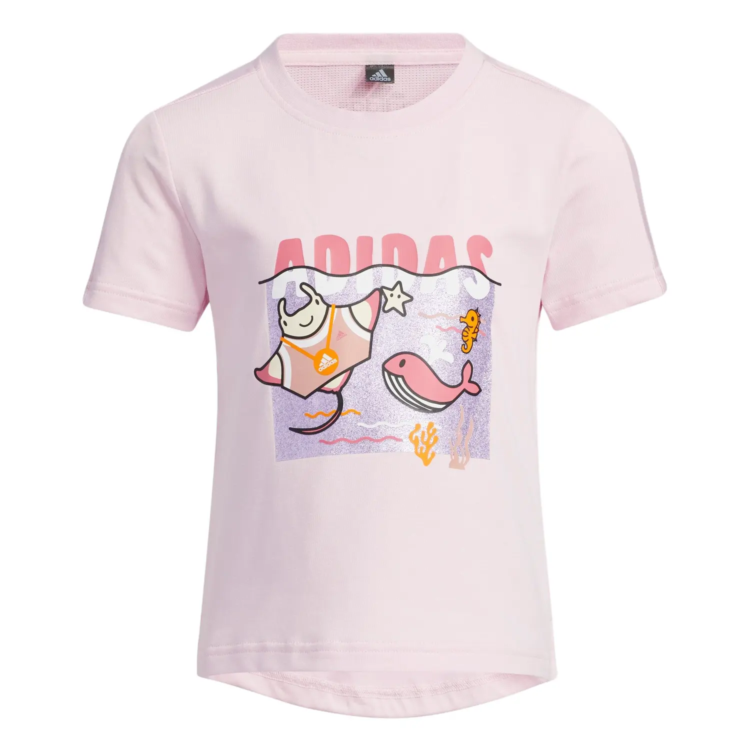 Adidas Детский комплект с юбкой для детей 3-7 лет Clear Pink — фото 4