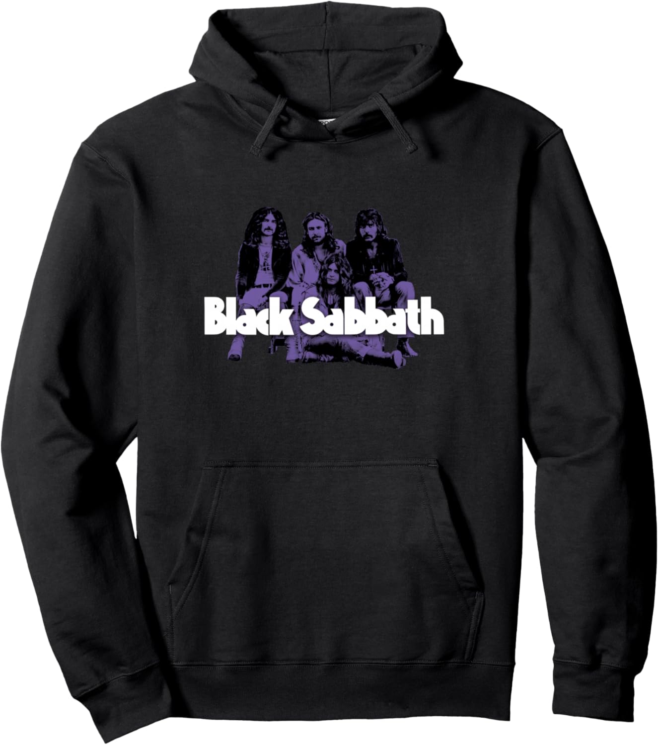 

Официальная фиолетовая толстовка Black Sabbath с фотографией, черная