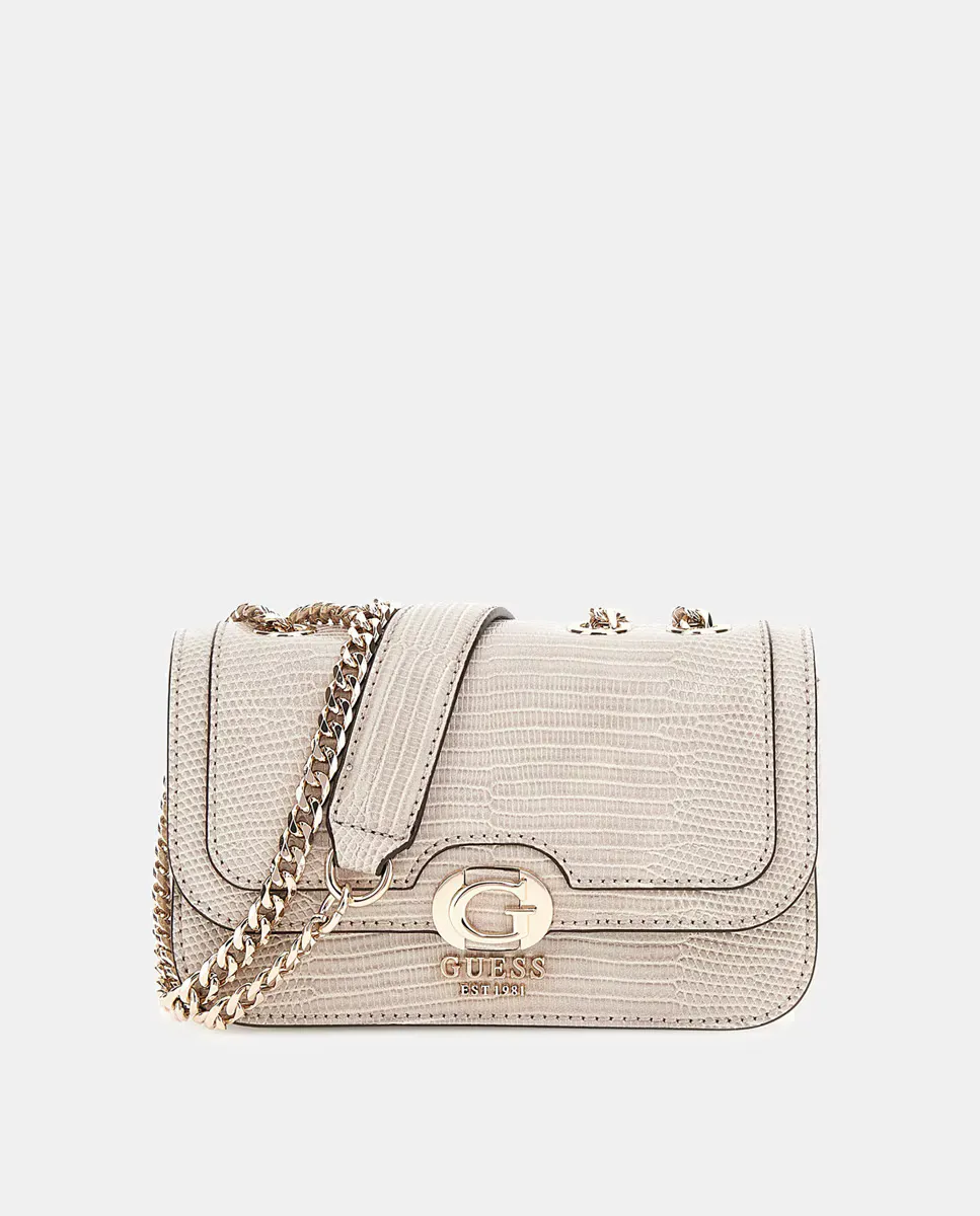 

Мини-сумка через плечо с отделкой под крокодила Guess, цвет Maquillaje