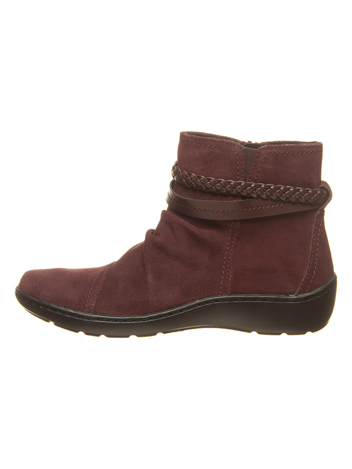 Ботильоны Clarks Leder Ankle Boots, бордо