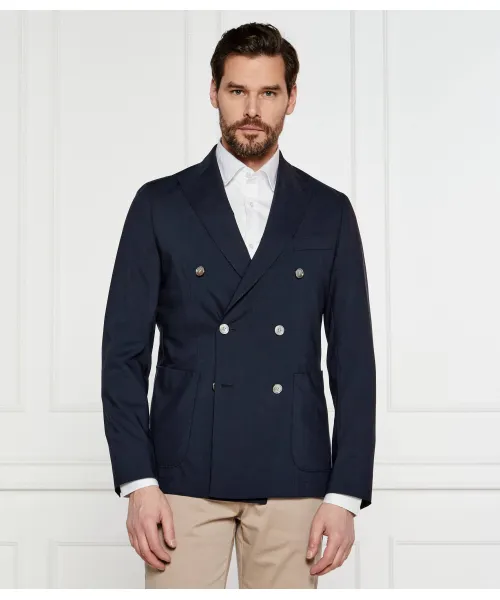 

Элегантный шерстяной жакет c-hanry-db-252 Slim fit Boss, синий