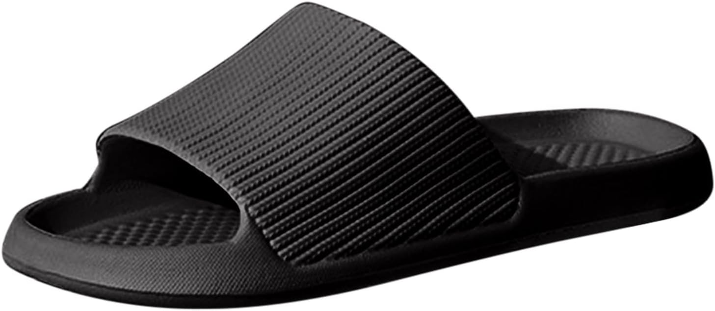 

Мужские туфли AnFeng, модные летние домашние нескользящие тапочки для ванной, быстро сохнущие легкие тапочки, домашние тапочки для мужчин, черный
