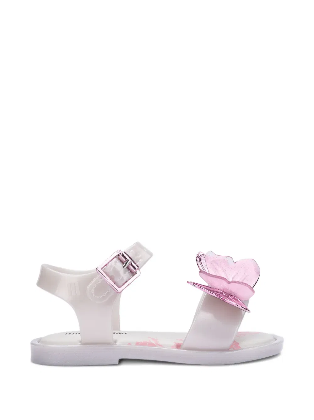 Сандалии с пряжкой в виде бабочки Mini Melissa, белый