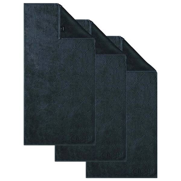 

Полотенце для рук Joop! Uni Cornflower 3er Pack, 100x10x50 см, антрацитовый
