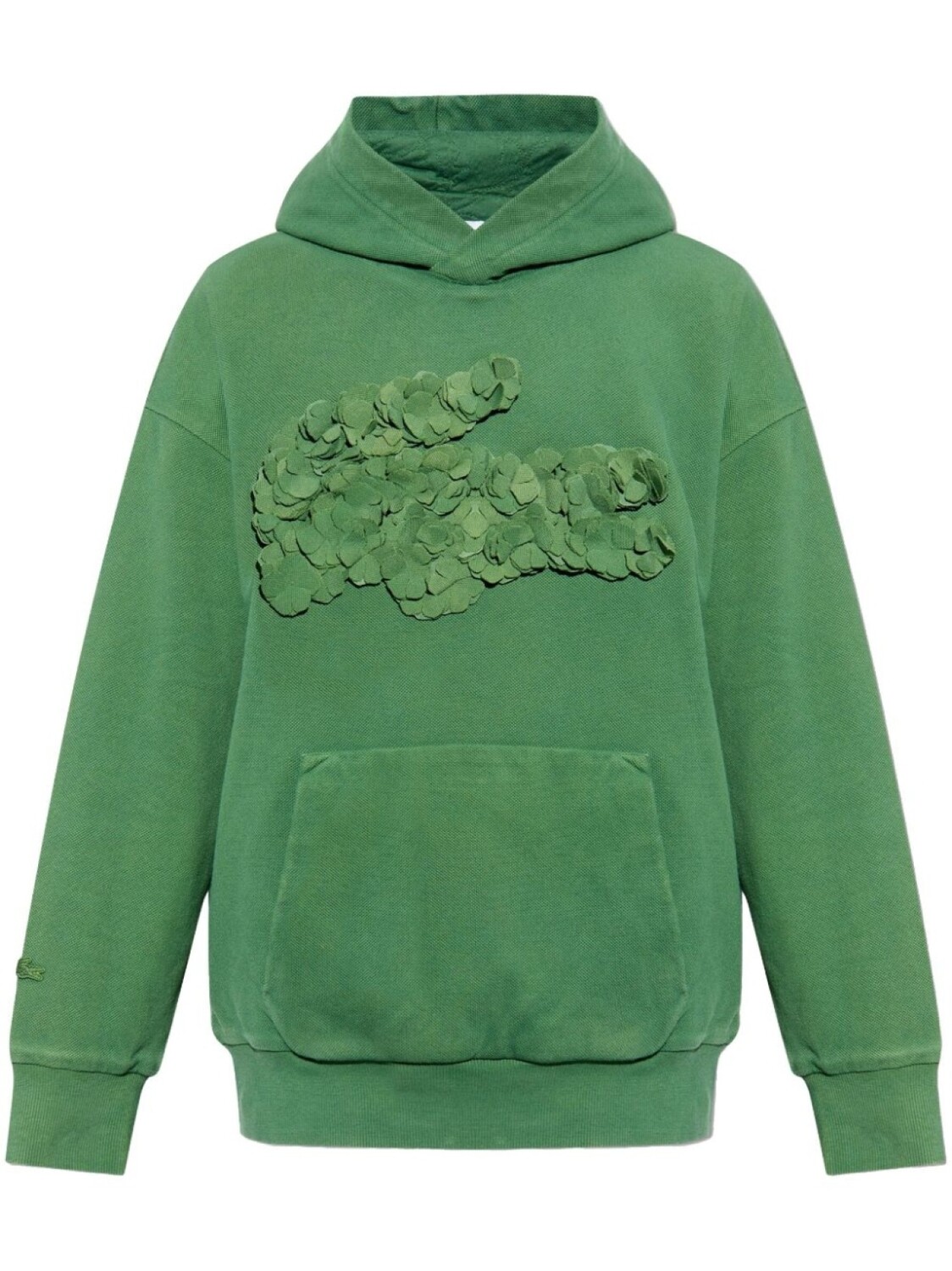 

Lacoste худи с аппликацией из коллаборации с Lemarié, зеленый